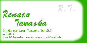 renato tamaska business card